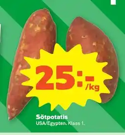 Stora Coop Sötpotatis, SEK 25 erbjuda