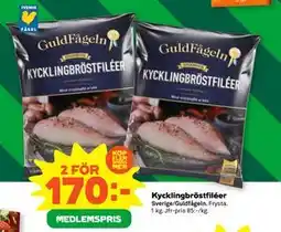 Stora Coop Kycklingbröstfiléer, Medlemspris erbjuda