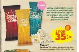 Stora Coop Popcorn, SEK 35 erbjuda