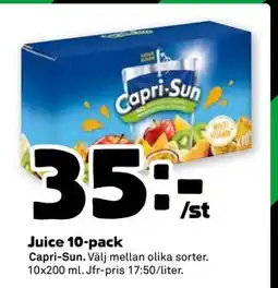 Stora Coop Juice 10-pack, SEK 35 erbjuda