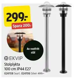 Jula Stolplykta 100 cm IP44 E27, SEK 299 erbjuda