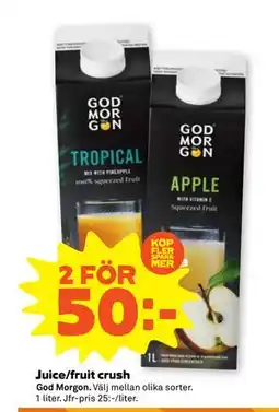 Stora Coop Juice/fruit crush, SEK 50 erbjuda