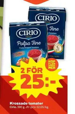 Stora Coop Krossade tomater, SEK 25 erbjuda