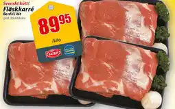 Extra Mjällby Stormarknad Svenskt kött! Fläskkarré Benfri i bit erbjuda