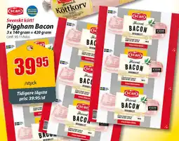 Extra Mjällby Stormarknad Piggham Bacon erbjuda