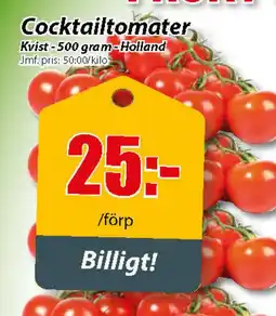 Extra Mjällby Stormarknad Cocktailtomater erbjuda