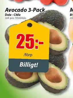 Extra Mjällby Stormarknad Avocado 3-Pack erbjuda