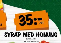 Bazaar Food market SYRAP MED HONUNG erbjuda