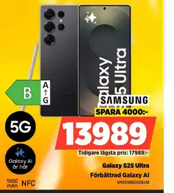 Power SAMSUNG Galaxy S25 Ultra Förbättrad Galaxy Al erbjuda