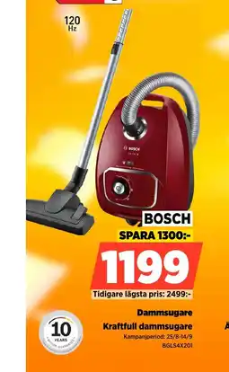Power BOSCH Dammsugare Kraftfull dammsugare erbjuda