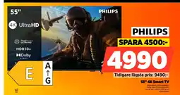 Power PHILIPS 55" 4K Smart TV erbjuda