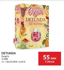 Nielsen Discount DETUNDA Sangria 31 BiB erbjuda