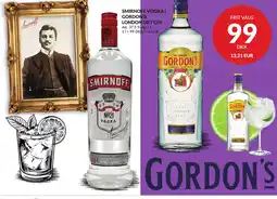 Nielsen Discount Smirnoff vodka | gordon's london dry gin alc. erbjuda
