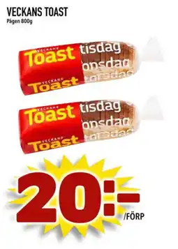 Prisma Mat VECKANS TOAST erbjuda