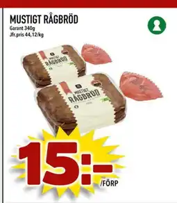 Prisma Mat MUSTIGT RÅGBRÖD erbjuda