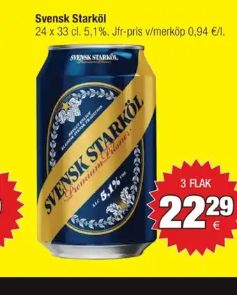Calle Svensk Starköl Öl erbjuda