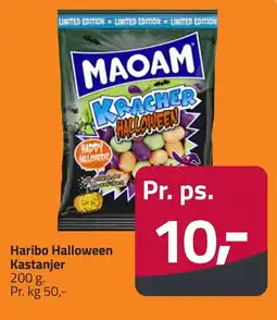 Fleggaard Haribo halloween kastanjer erbjuda