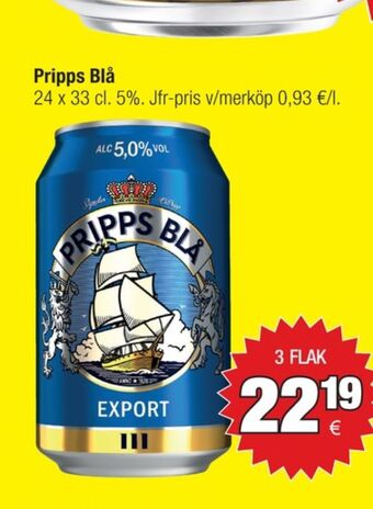 Calle Pripps Blå Export Öl erbjuda