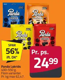 Fleggaard Panda lakrids erbjuda