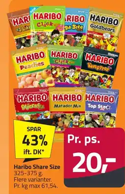 Fleggaard HARIBO Share size erbjuda