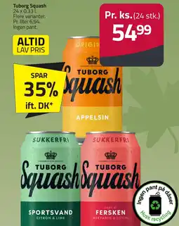Fleggaard TUBORG Squash erbjuda