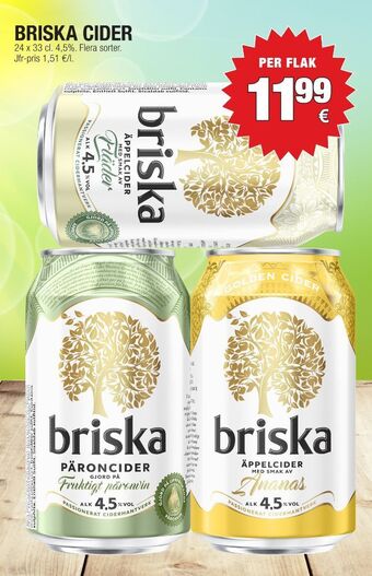 Calle Briska RTD-Cider erbjuda