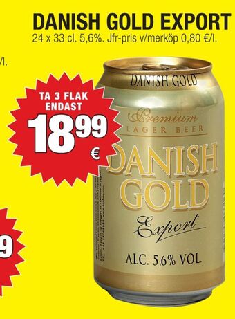 Calle Danish Gold Export Öl erbjuda