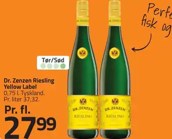 Fleggaard DR. ZENZEN Riesling yellow label erbjuda