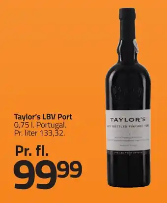 Fleggaard TAYLOR'S Lbv port erbjuda