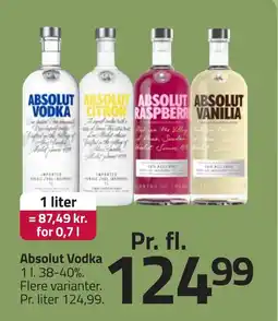 Fleggaard Absolut vodka erbjuda