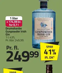 Fleggaard Drumshanbo gunpowder irish gin erbjuda