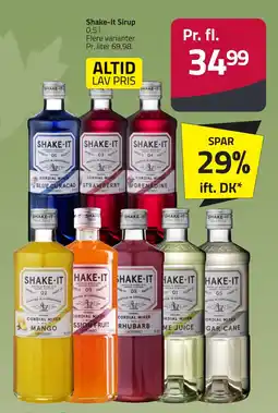 Fleggaard Shake-it sirup erbjuda