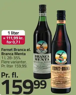 Fleggaard Fernet branca el. branca menta erbjuda