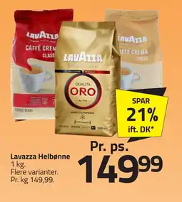 Fleggaard LAVAZZA Helbønne erbjuda