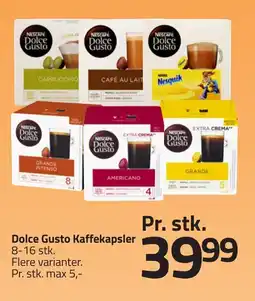 Fleggaard Dolce gusto kaffekapsler erbjuda