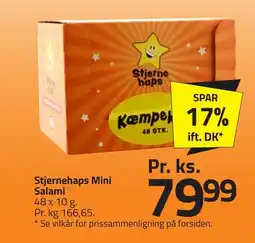 Fleggaard STJERNEHAPS Mini salami erbjuda