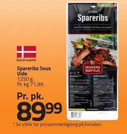 Fleggaard SPARERIBS Sous vide erbjuda