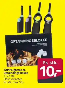 Fleggaard Zapp lightere el. optændingsblokke erbjuda