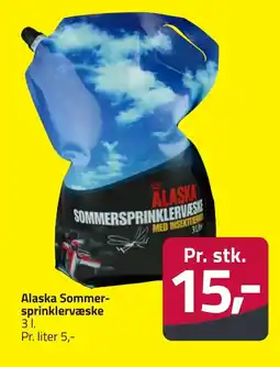 Fleggaard Alaska sommer- sprinklervæske erbjuda