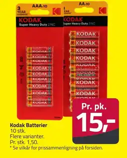 Fleggaard KODAK Batterier erbjuda