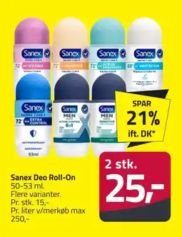 Fleggaard SANEX Deo roll-on erbjuda