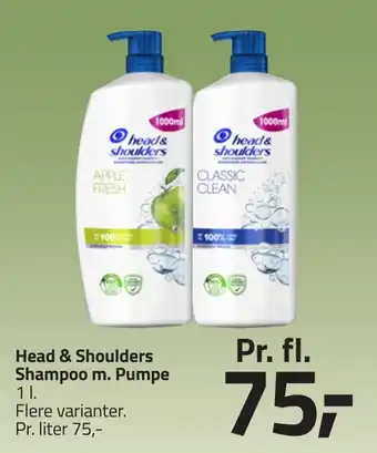 Fleggaard HEAD & SHOULDERS Shampoo m. pumpe erbjuda