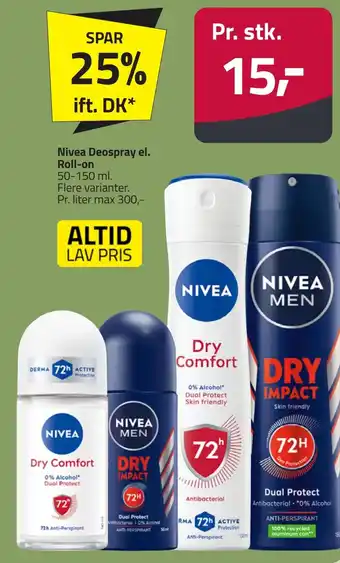 Fleggaard NIVEA Deospray el. roll-on erbjuda