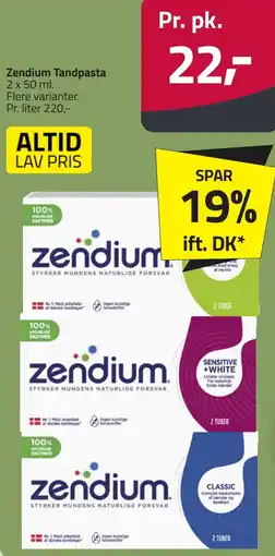 Fleggaard ZENDIUM Tandpasta erbjuda