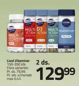 Fleggaard LIVOL Vitaminer erbjuda