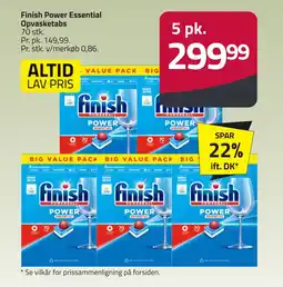Fleggaard FINISH Power essential opvasketabs erbjuda