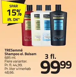 Fleggaard TRESEMMÉ Shampoo el. balsam erbjuda