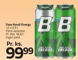 Fleggaard FAXE KONDI Energy erbjuda