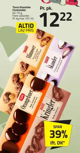 Fleggaard TOMS Klassiske chokolader erbjuda