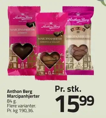Fleggaard Anthon Berg Marcipanhjerter erbjuda